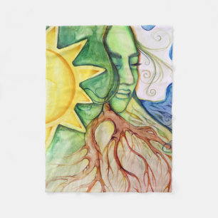 Couverture Polaire Mère Terre Déesse Gaia
