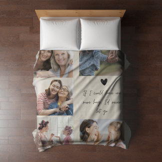 Couverture Polaire Mère's Day Memorial Maman Photo Blanket personnali
