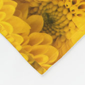 Couverture Polaire Mères de jardin jaune chrysanthèmes fleur (Coin)