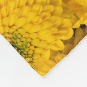 Couverture Polaire Mères de jardin jaune chrysanthèmes fleur (Coin)