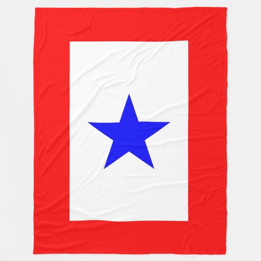 Couverture Polaire Mères étoile bleue (Devant)