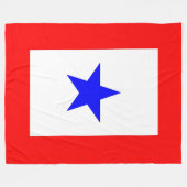 Couverture Polaire Mères étoile bleue (Devant (Horizontal))