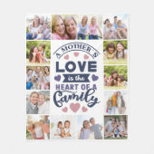 Couverture Polaire Mère's Love 14 Photo Collage Mémoire (Devant)