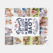 Couverture Polaire Mère's Love 14 Photo Collage Mémoire (Devant (Horizontal))