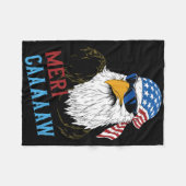 Couverture Polaire Mericaaaaw Eagle Mullet 4 juillet États-Unis (Devant (Horizontal))
