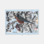 Couverture Polaire Merle américain (Devant (Horizontal))