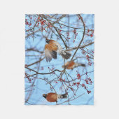 Couverture Polaire Merle américain (Devant)