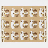 Couverture Polaire Merle rouge w/Tan australien laisse le cust. (Devant (Horizontal))