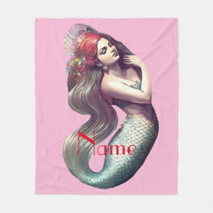 Couverture Polaire Mermaid Beauté de Redhead Thunder_Cove