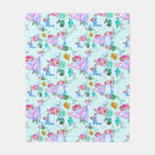 Couverture Polaire Mermaid Celebrating Christmas With Friends (Devant)