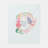 Couverture Polaire MERMAIDS Personnalisé (Devant)