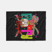 Couverture Polaire Merry & Bright Coquette Bow Nutcracker Christm (Devant (Horizontal))