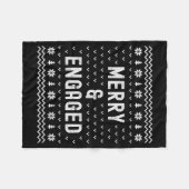 Couverture Polaire Merry &amp; Engaged Christmas Matching Pajama Coup (Devant (Horizontal))