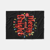 Couverture Polaire Merry And Bright Moody And Uptight Christmas Coupl (Devant (Horizontal))