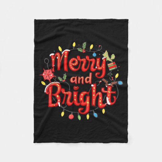 Couverture Polaire Merry And Bright Moody And Uptight Christmas Coupl (Devant)
