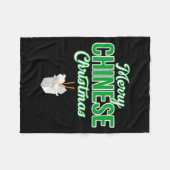 Couverture Polaire Merry Chinese Christmas Xmas Funny Restaurant Take (Devant (Horizontal))