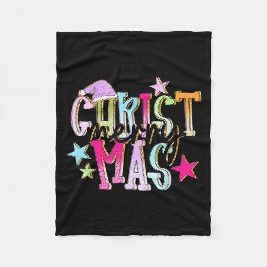 Couverture Polaire Merry Christmas Funny Santa Squad Pajamas Xmas Hol (Devant)