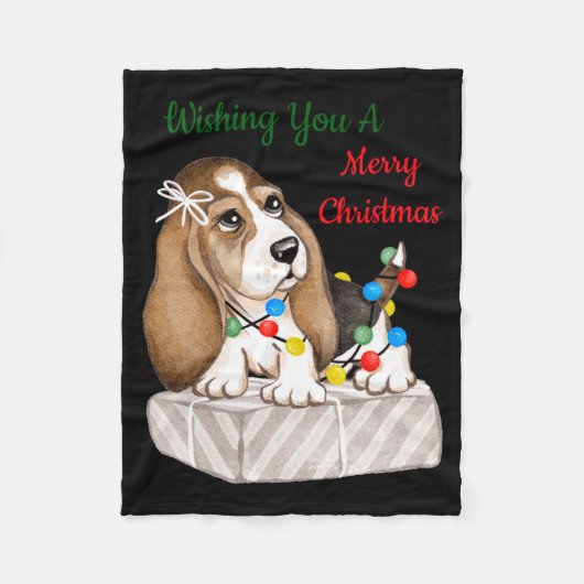 Couverture Polaire Merry Christmas Girls (Devant)