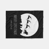 Couverture Polaire Merry Christmas Happy New Year (Devant (Horizontal))