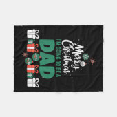 Couverture Polaire Merry Christmas I'm Going To Be A Dad Pregnant Wif (Devant (Horizontal))