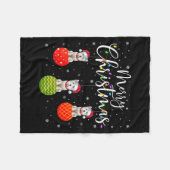 Couverture Polaire Merry Christmas Lights Santa Hat Westie Dog Ugly X (Devant (Horizontal))