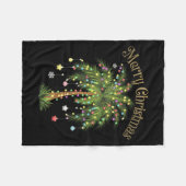 Couverture Polaire Merry Christmas Palm Tree Light Hawaiian Trocal Ch (Devant (Horizontal))