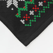 Couverture Polaire Merry Christmas Reindeer Snowflake Ugly Christmas (Coin)