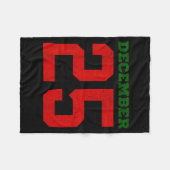 Couverture Polaire Merry Christmas Retro Xmas December Holiday Men Wo (Devant (Horizontal))