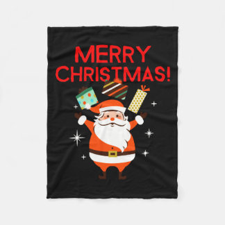 Couverture Polaire Merry Christmas Santa Holiday 