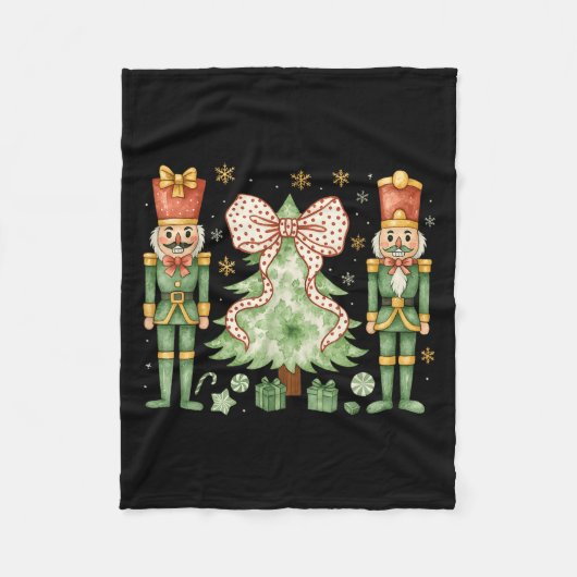 Couverture Polaire Merry Christmas Tree Nutcracker Ballet Dance Women (Devant)