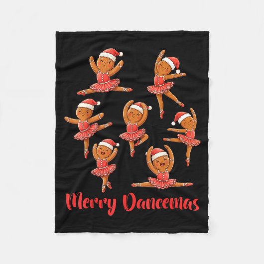 Couverture Polaire Merry Dancemas Ballet Dancer Gingerbread Teacher C (Devant)