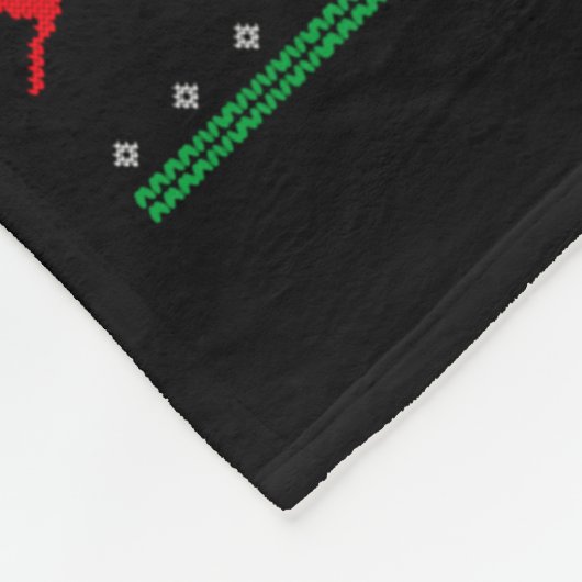 Couverture Polaire Merry Fishmas B Fish Fishing Christmas Ugly Sweate (Coin)