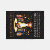 Couverture Polaire Merry Glizzmas Tacky Funny Merry Christmas Hot Dog (Devant (Horizontal))