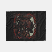 Couverture Polaire Merry Krampus Christmas Xmas Horror Ugly Sweater E (Devant (Horizontal))