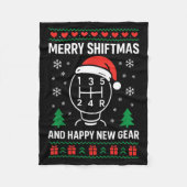 Couverture Polaire Merry Shiftmas And Happy New Manual Driver Christm (Devant)