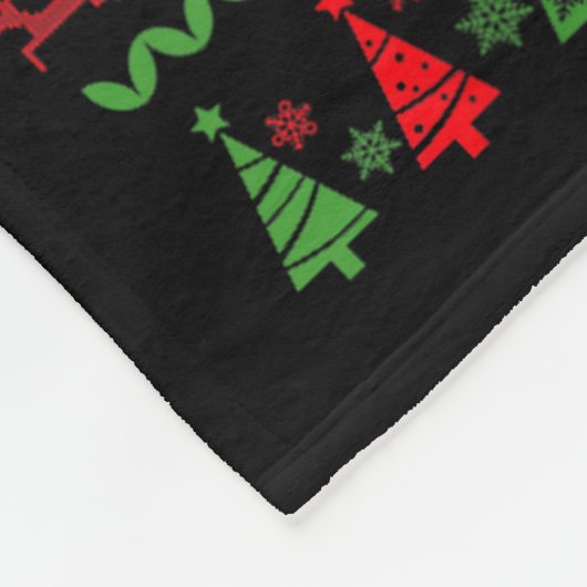 Couverture Polaire Merry Swishmas Basketball Ugly Christmas Graphic F (Coin)