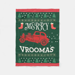 COUVERTURE POLAIRE MERRY VROOMAS - CHRISTMAS UGLY SWEATER