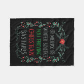 Couverture Polaire Merry Winter Solstice You Thieving Christian S (Devant (Horizontal))