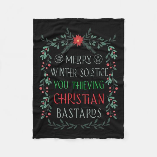 Couverture Polaire Merry Winter Solstice You Thieving Christian S (Devant)