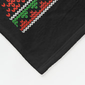 Couverture Polaire Merry Woofmas Christmas Dog Paws Leopard Ugly Swea (Coin)