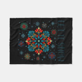 Couverture Polaire Merry Yule Winter Solstice God Jul Swedish Xmas Le (Devant (Horizontal))