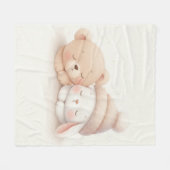 Couverture Polaire MerryMist Baby Dreams: Winter Blush – Ethereal Nur (Devant (Horizontal))