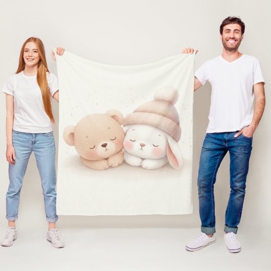 Couverture Polaire MerryMist Baby Dreams: Winter Blush – Ethereal Nur