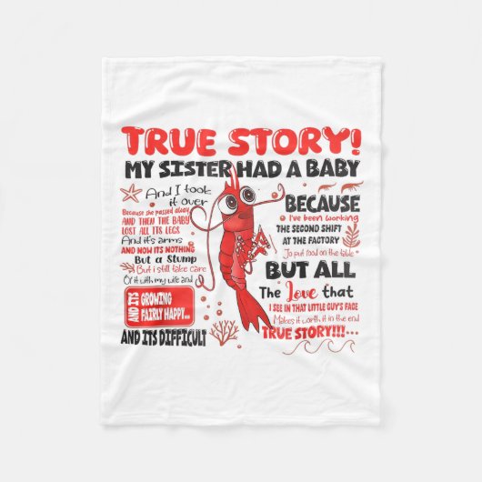 Couverture Polaire Merveilleuse crevette Vraie Histoire Ma Soeur Avai (Devant)