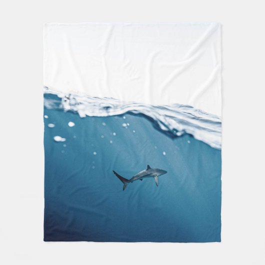 Couverture Polaire Merveilleux requin (Devant)