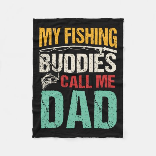 Couverture Polaire Mes Amies De Pêche Préférées M'Appelent Papa Pêche (Devant)
