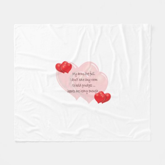 Couverture Polaire Mes bras sont pleins (Devant (Horizontal))