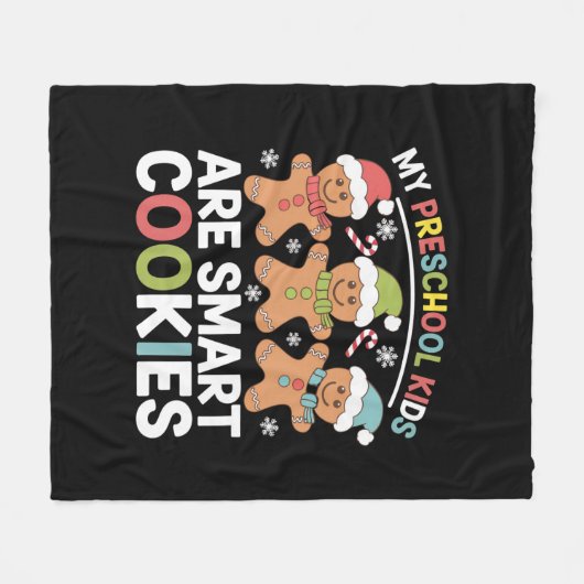 Couverture Polaire Mes enfants d'âge préscolaire sont des cookies int (Devant (Horizontal))