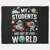 Couverture Polaire Mes étudiants sont dans ce monde spatial (Devant (Horizontal))