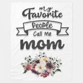 Couverture Polaire Mes Gens Favoris M'Appelent Maman (Devant)